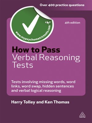 cover image of How to Pass Verbal Reasoning Tests